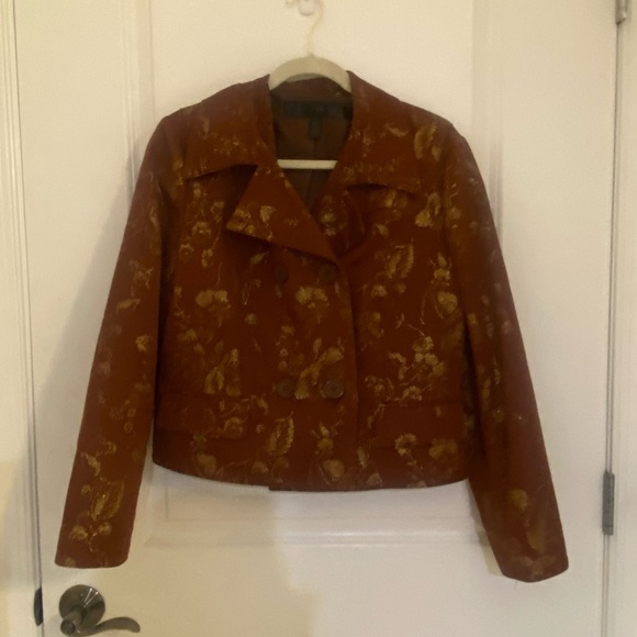 Gold print light jacket - Picture 1 of 4